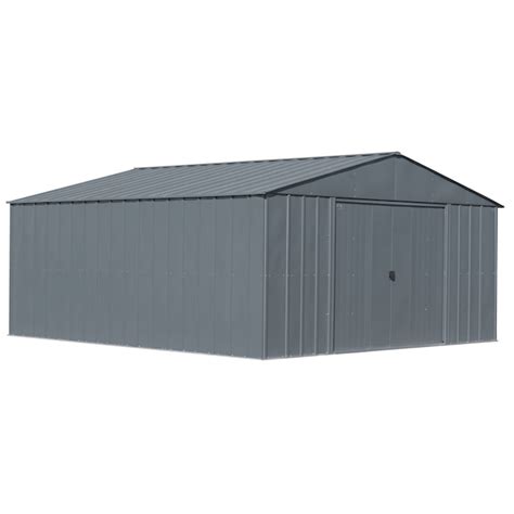 14 x 14 steel floor box|Arrow 14 ft. x 14 ft. Elite Steel Storage Shed, .